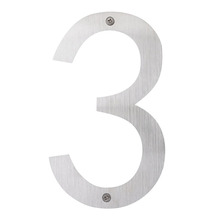 Husnummer 3 Rostfritt stål 25 cm